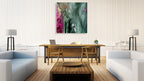 Simply Green Wall Art Print on the wall