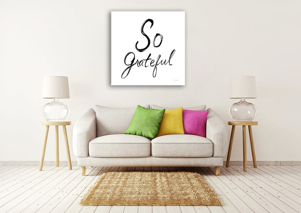 So Grateful Wall Art Print on the wall