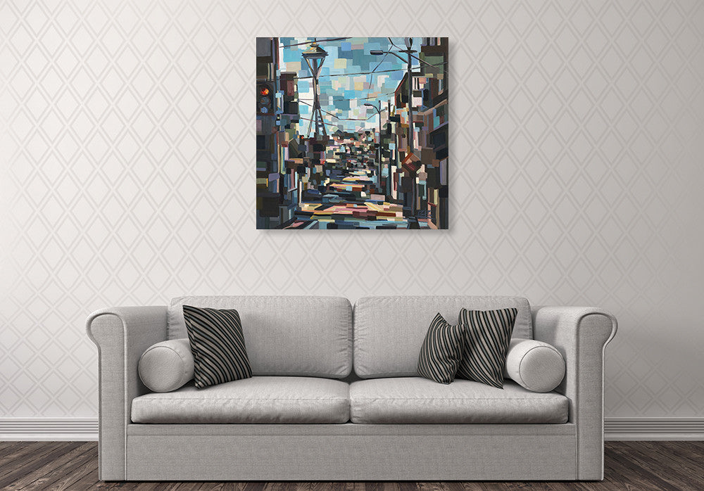 Space Needle Wall Art Print on the wall