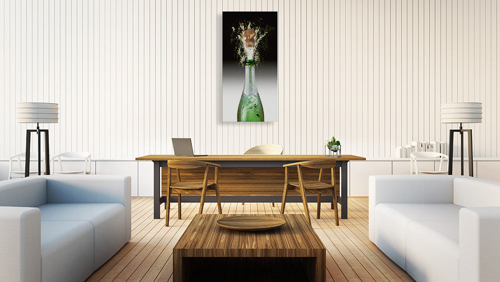 Splashing Cork I Wall Art Print on the wall
