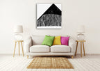 Starkly Lined A Wall Art Print on the wall