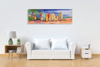 Surfboards Wall Art Print on the wall
