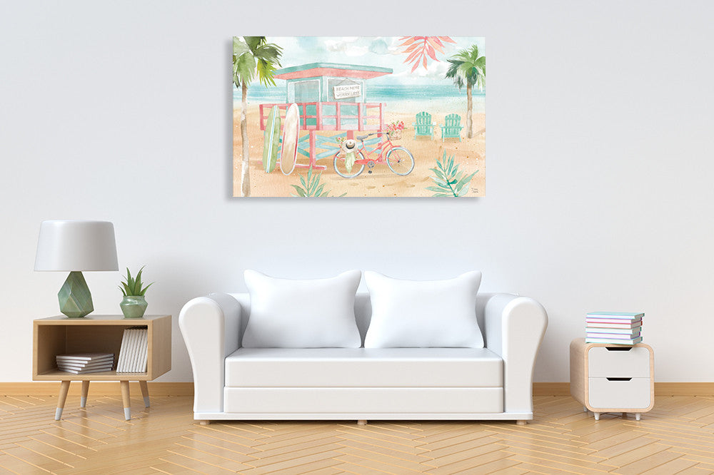 Surfs Up I Wall Art Print on the wall