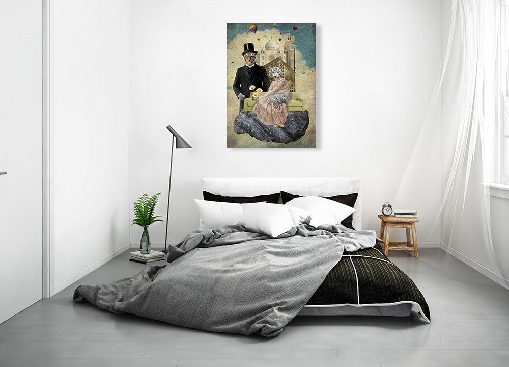 The Eyes of the Tiger Wall Art Print on the wall