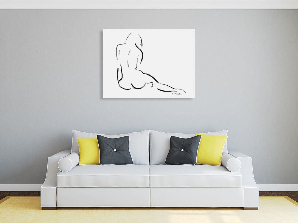 The Lilly Wall Art Print on the wall