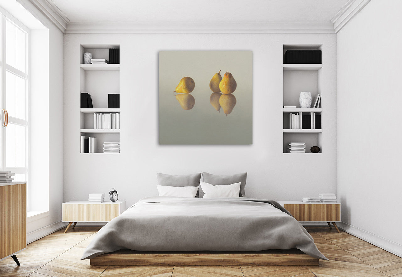 The Pear Wall Art Print on the wall