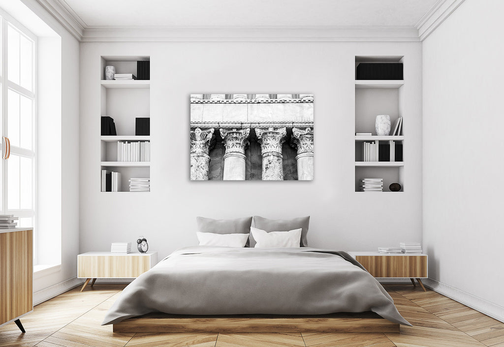 The Pillars Wall Art Print on the wall