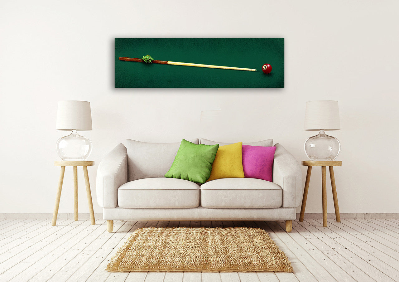 The Poolman Wall Art Print on the wall