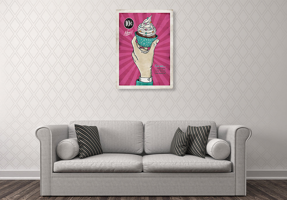 Treat Yourself Wall Art Print on the wall