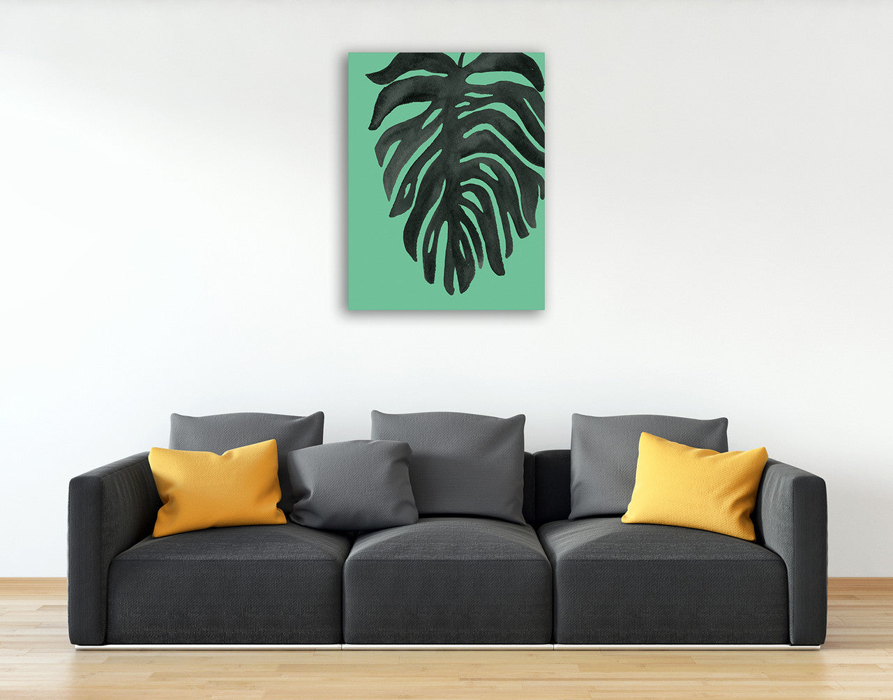 Tropical Palm II Wall Art Print on the wall