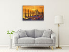 Venice at Sunset Wall Art Print on the wall