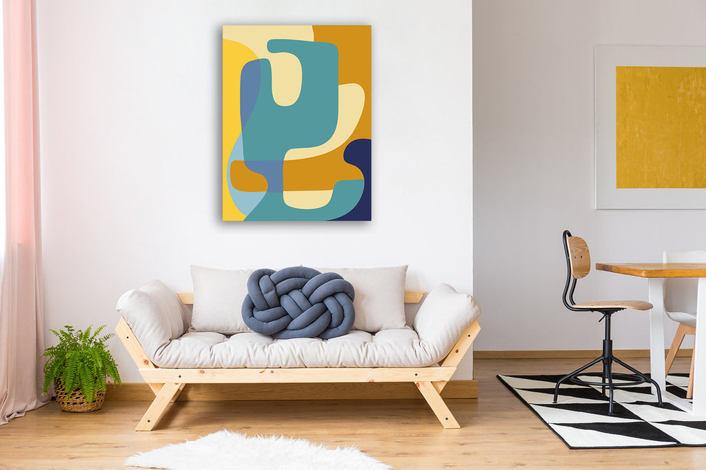 Vibrant Theory I Wall Art Print on the wall