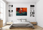 Vintage Bicycle Wall Art Print on the wall