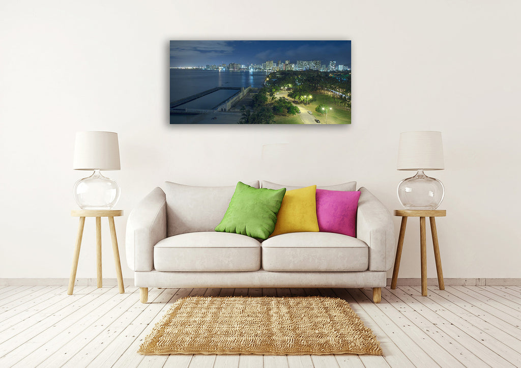 Waikiki Overview Wall Art Print on the wall