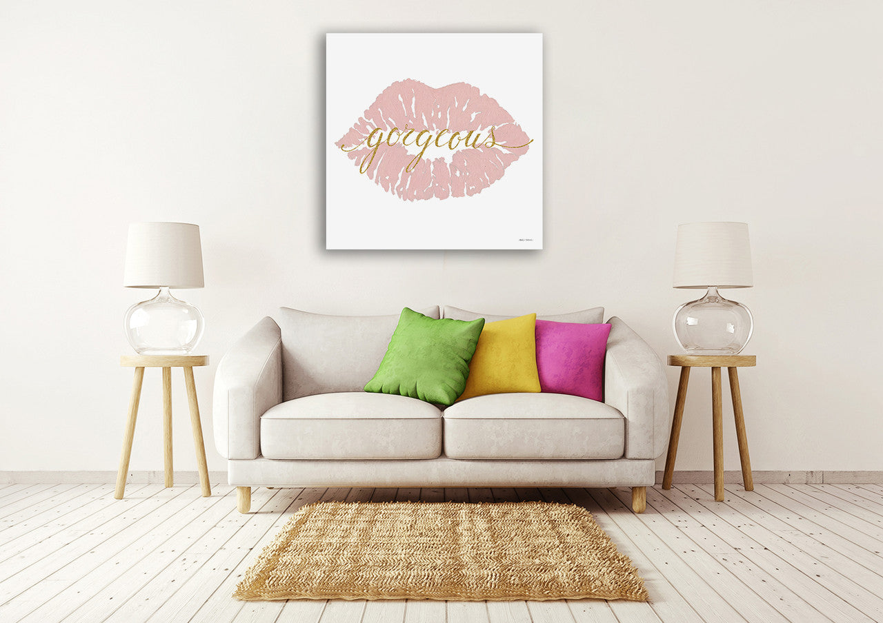 Wake Up and Make Up V Wall Art Print on the wall