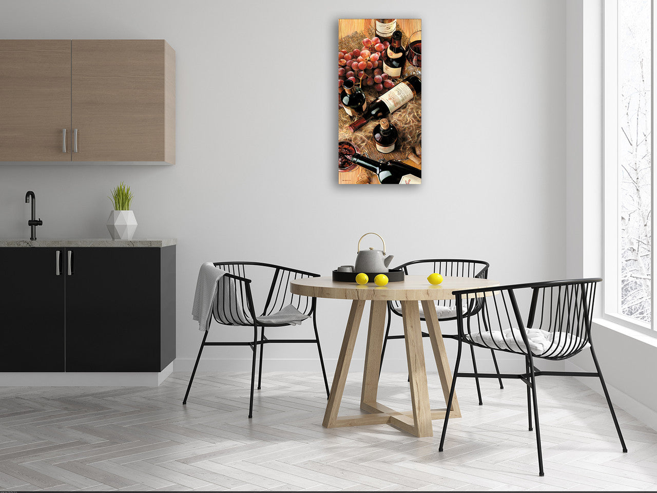 Wine Collection III Wall Art Print on the wall