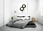 Zen Circles A Wall Art Print on the wall