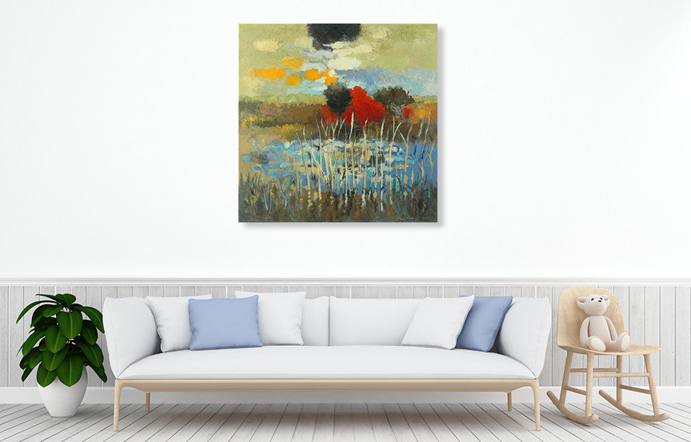Zypher Hills Spring Wall Art Print on the wall