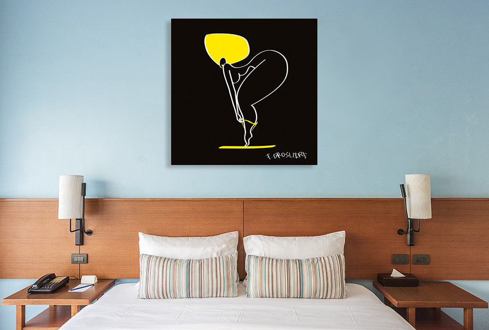 A Streap Tease Wall Art Print on The Wall