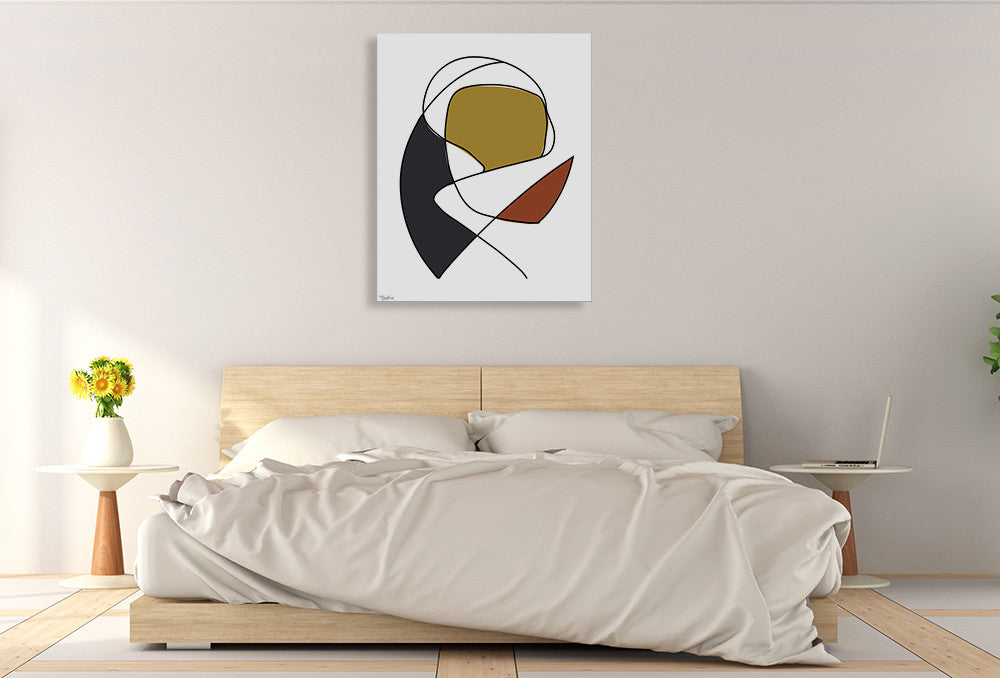 Abstract Tribeca III Wall Art Print on the wall