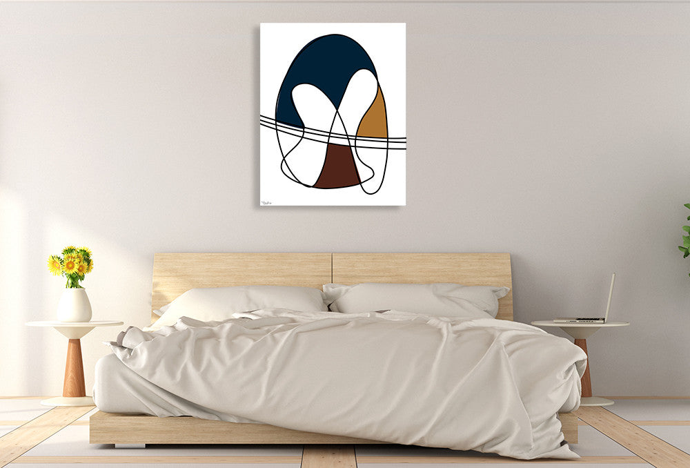 Abstract Tribeca II Wall Art Print on the wall