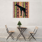 African Animal Jewel III Wall Art Print on the wall