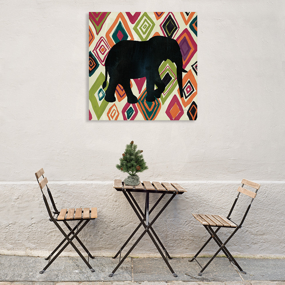 African Animal Jewel I Wall Art Print on the wall