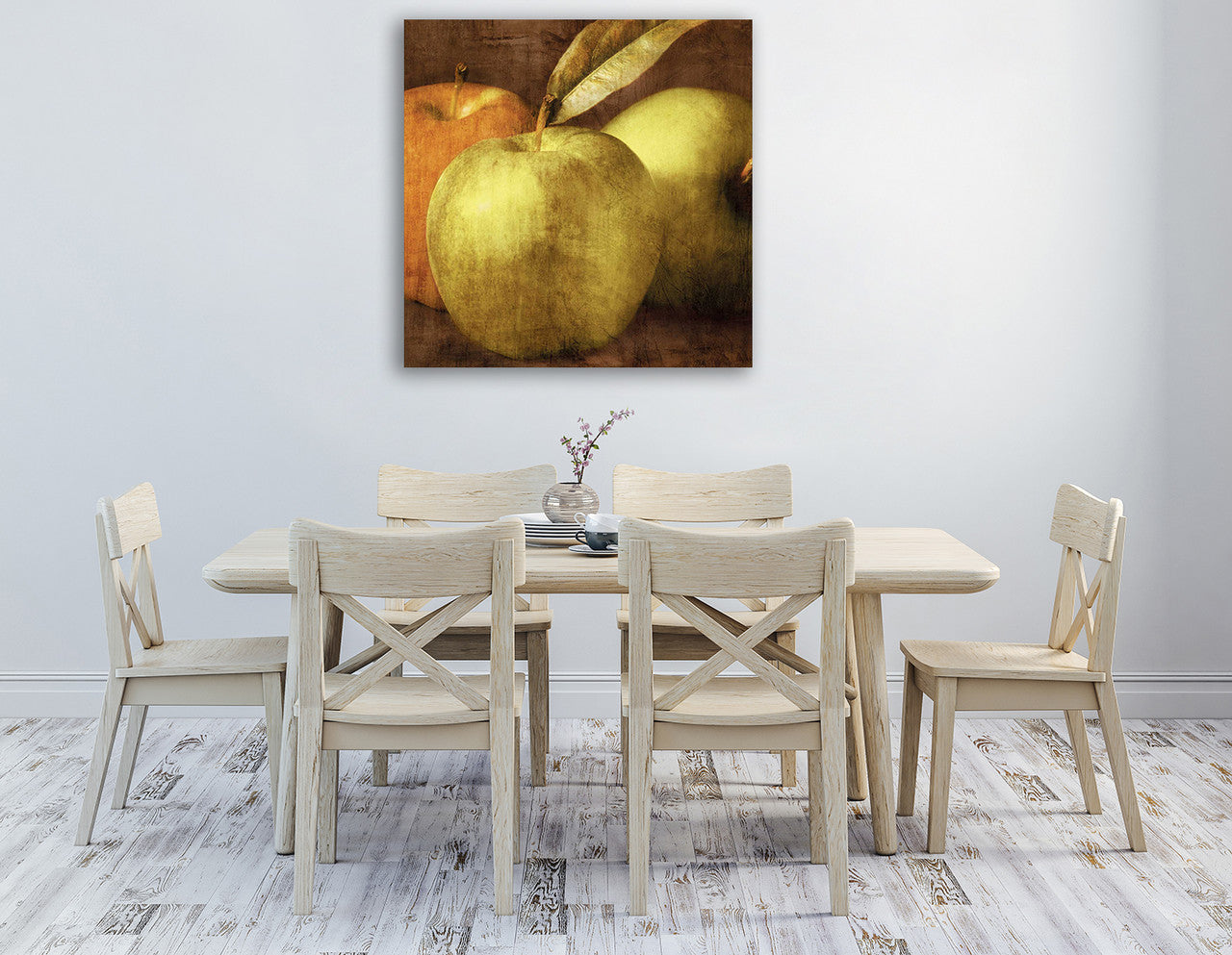Apples Wall Art Print on the wall