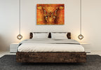 Attacus Atlas Moth Wall Art Print on the wall