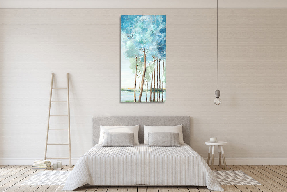 Azure Land II Wall Art Print on the wall