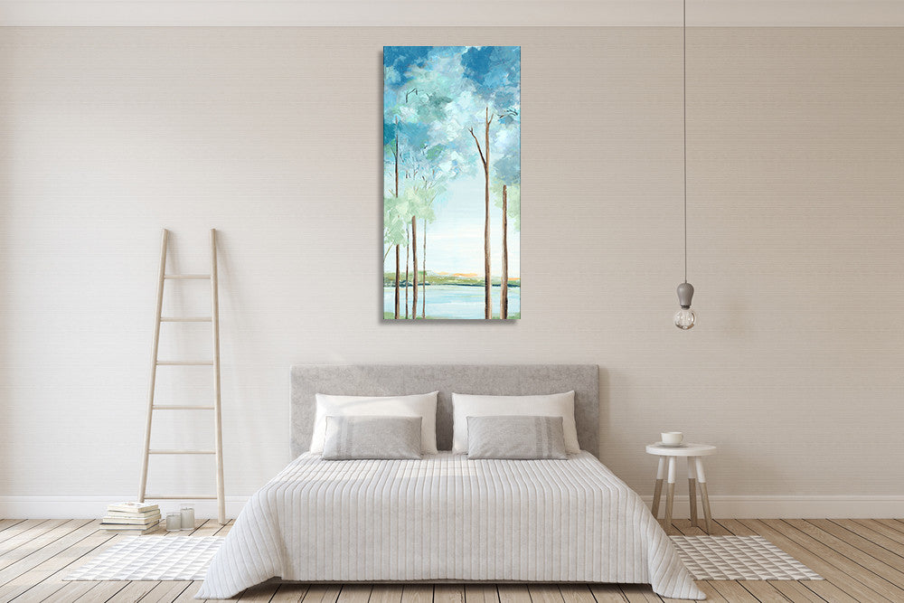 Azure Land I Wall Art Print on the walls