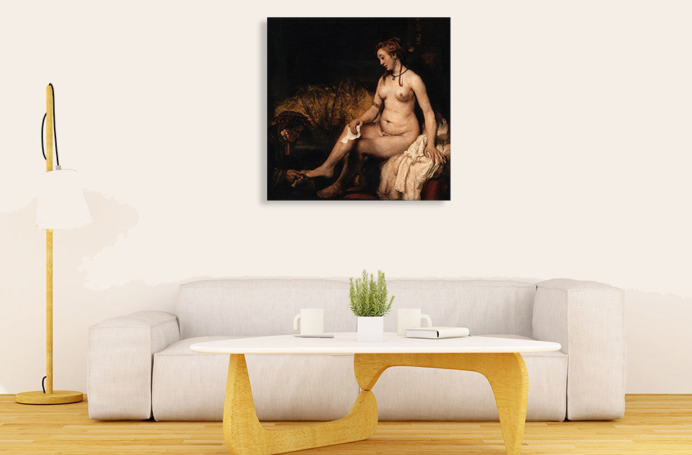 Bathsheba At Her Bath on the wall