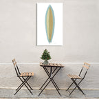 Beach Time Surfboard II Wall Art Print on the wall