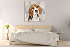 Beagle Wall Art Print on the wall