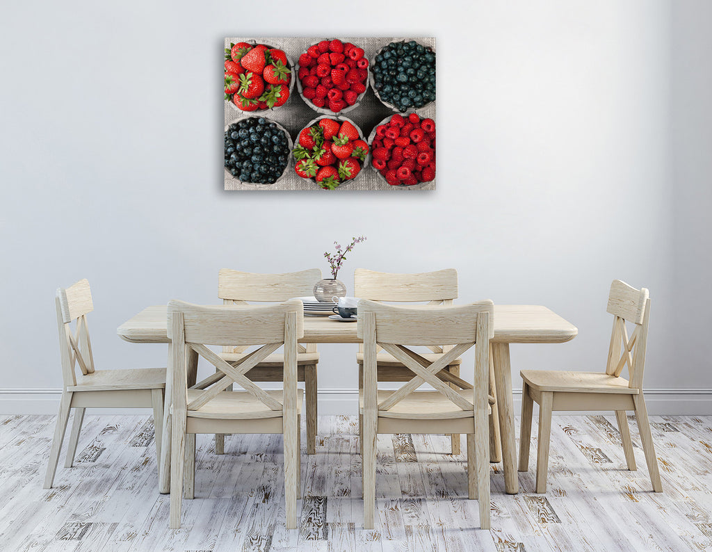 Berries Wall Art Print on the wall