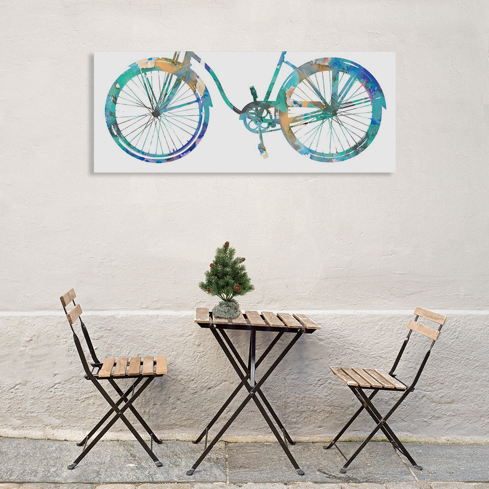 Bike Ride II Wall Art Print on the wall