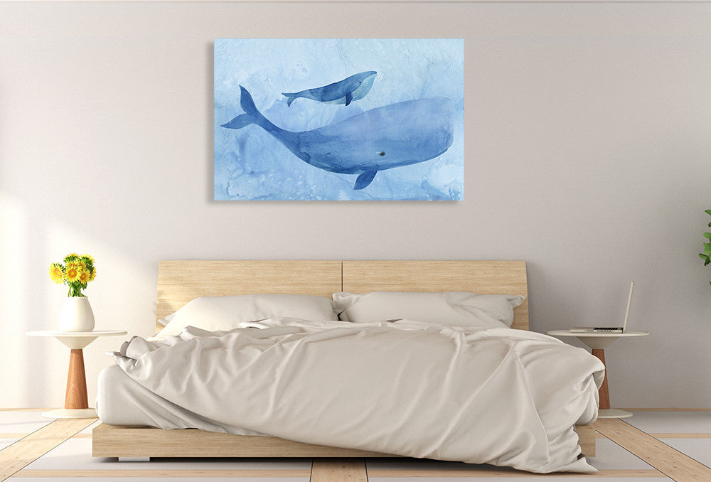 Blue Spirits I Wall Art Print on the wall