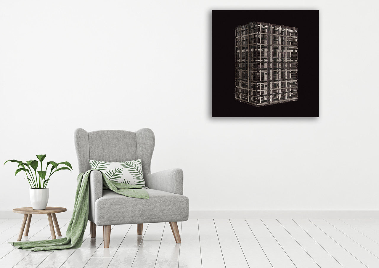 Black White I Wall Art Print on the wall