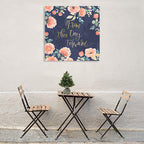 Blue Blooming Delight IV Wall Art Print on the wall