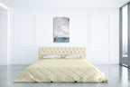 Blue Velour II Wall Art Print on the wall