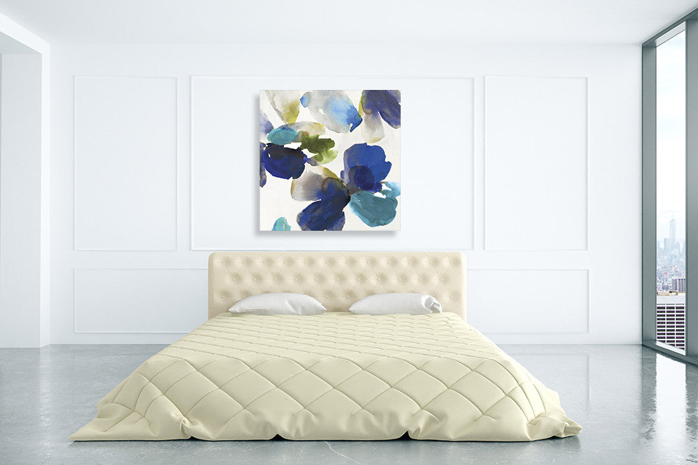 Blue Velvet II Wall Art Print on the wall