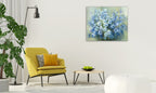 Bluebells Wall Art Print on the wall