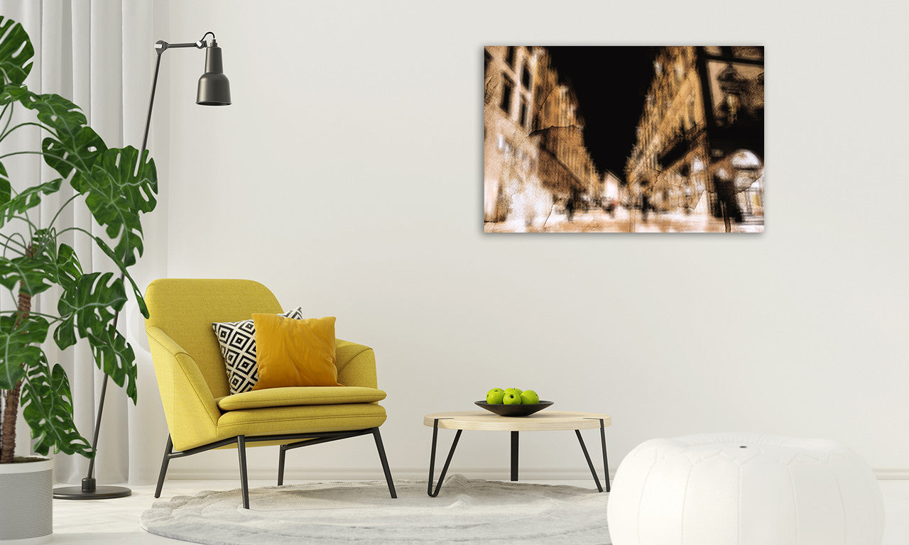 Blurred Street II Wall Art Print on the wall
