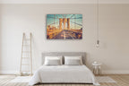 Brooklyn Bridge Wall Art Print on the wall