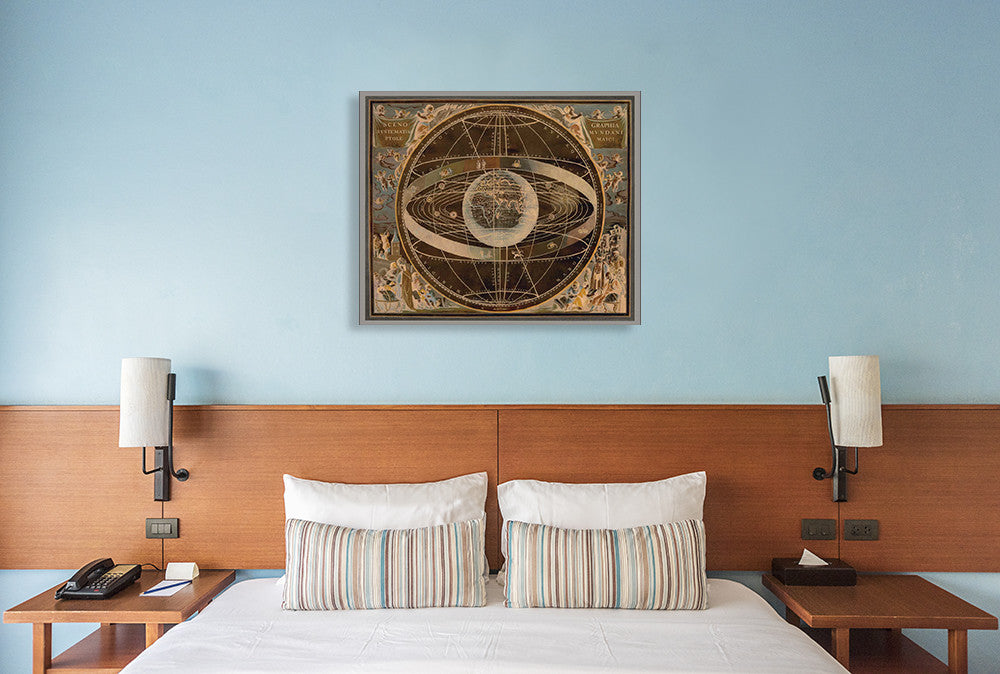 Celestial II Wall Art Print on the wall
