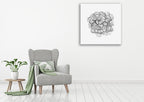 Cellular Cloud B Wall Art Print on the wall