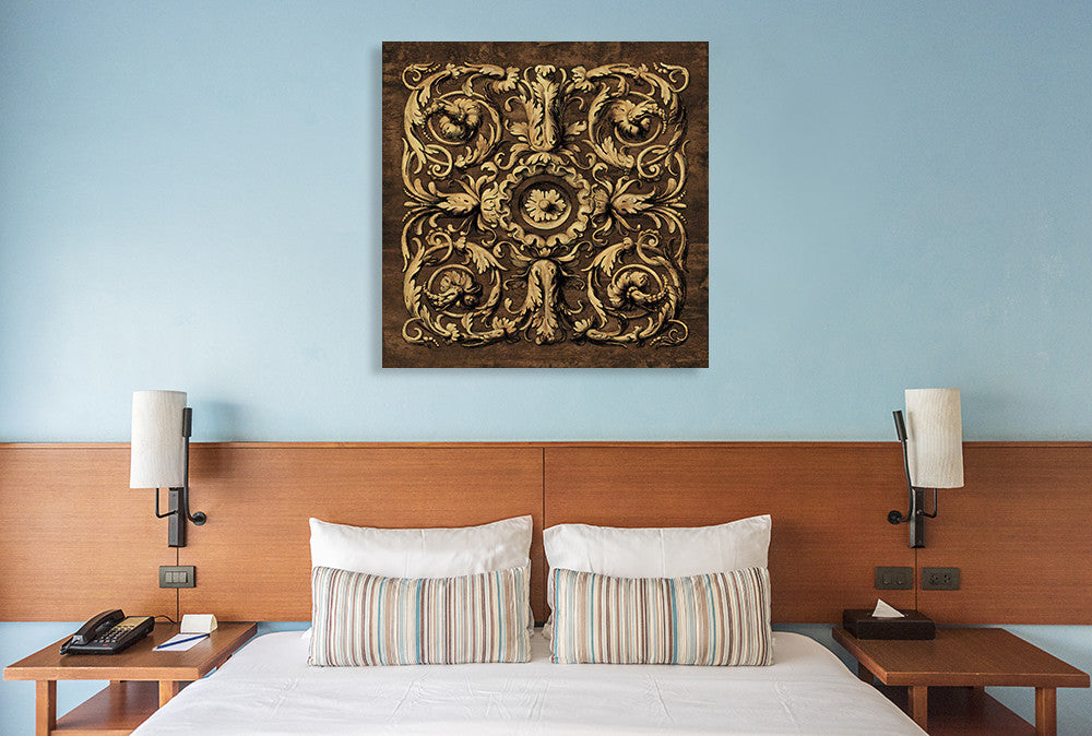 Classic Scroll II Wall Art Print on the wall