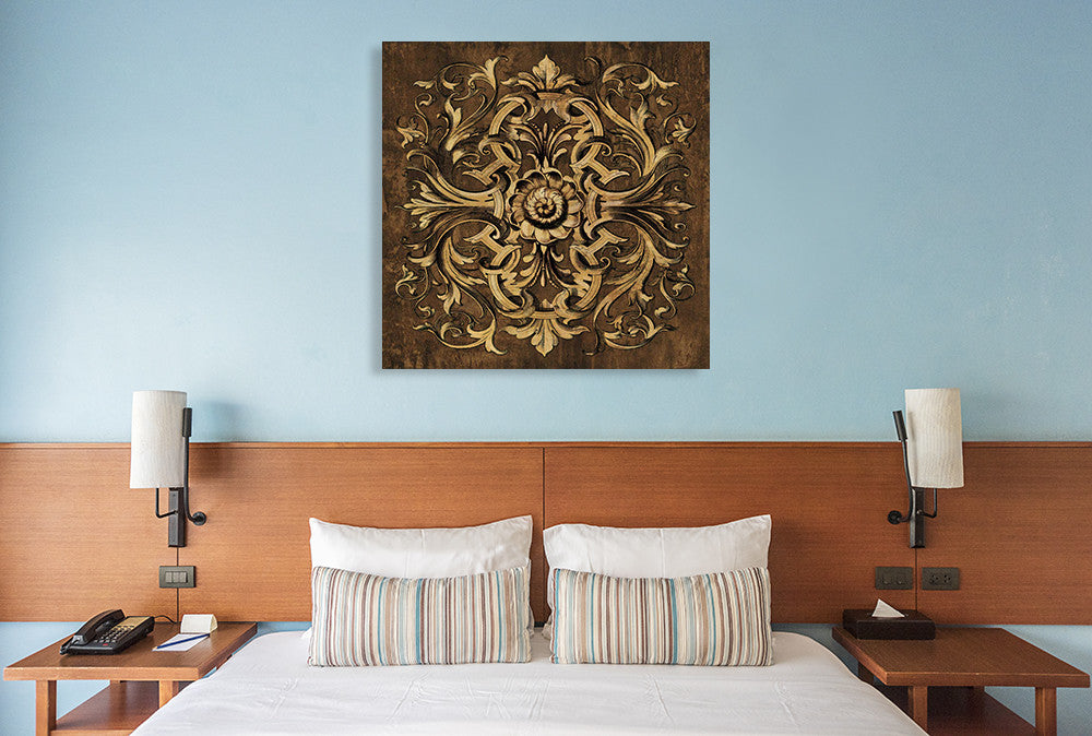 Classic Scroll I Wall Art Print on the wall