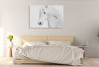 Classic White Wall Art Print on the wall