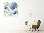 Coastline Botanical III Blue Wall Art Print on the wall